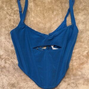 Blue Corset Top